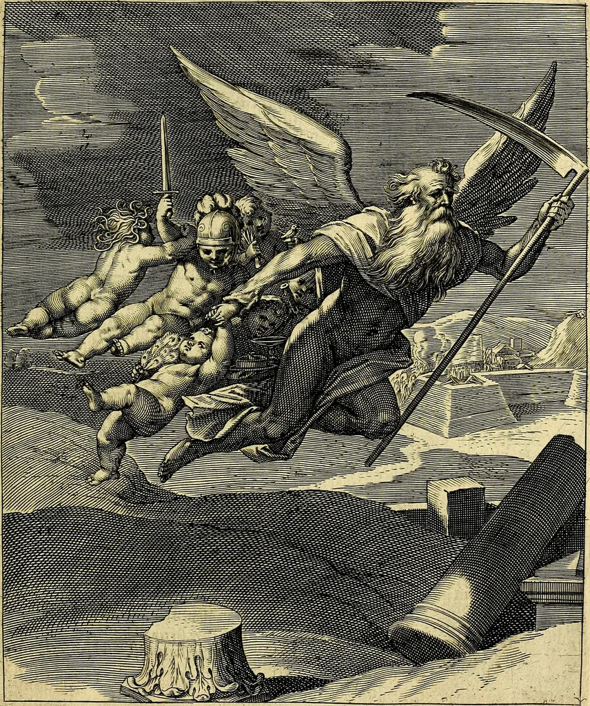 An illustration from Quinti Horatii Flacci emblemata imaginibus in æs incis, notisq́; illustrata, 1612, leaf 182