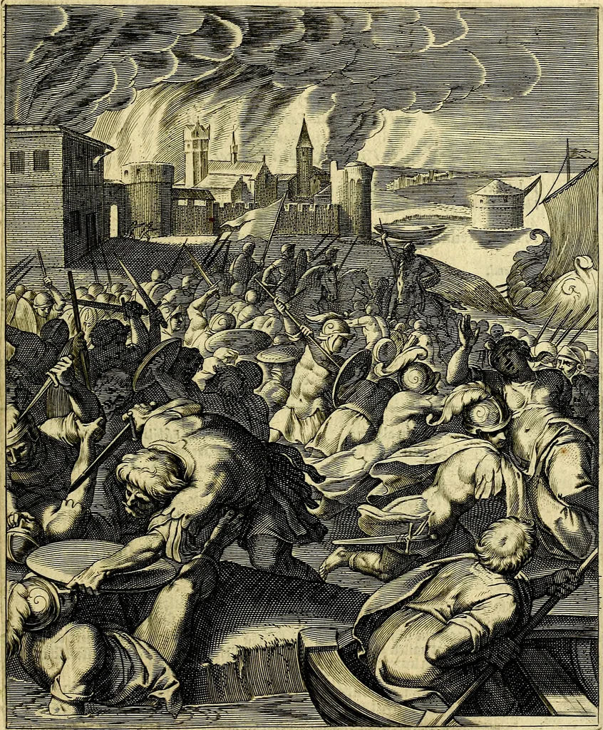 An illustration from Quinti Horatii Flacci emblemata imaginibus in æs incis, notisq́; illustrata, 1612, leaf 188