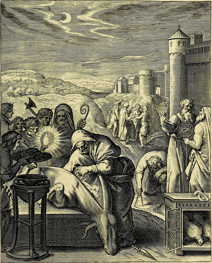 An illustration from Quinti Horatii Flacci emblemata imaginibus in æs incis, notisq́; illustrata, 1612, leaf 192