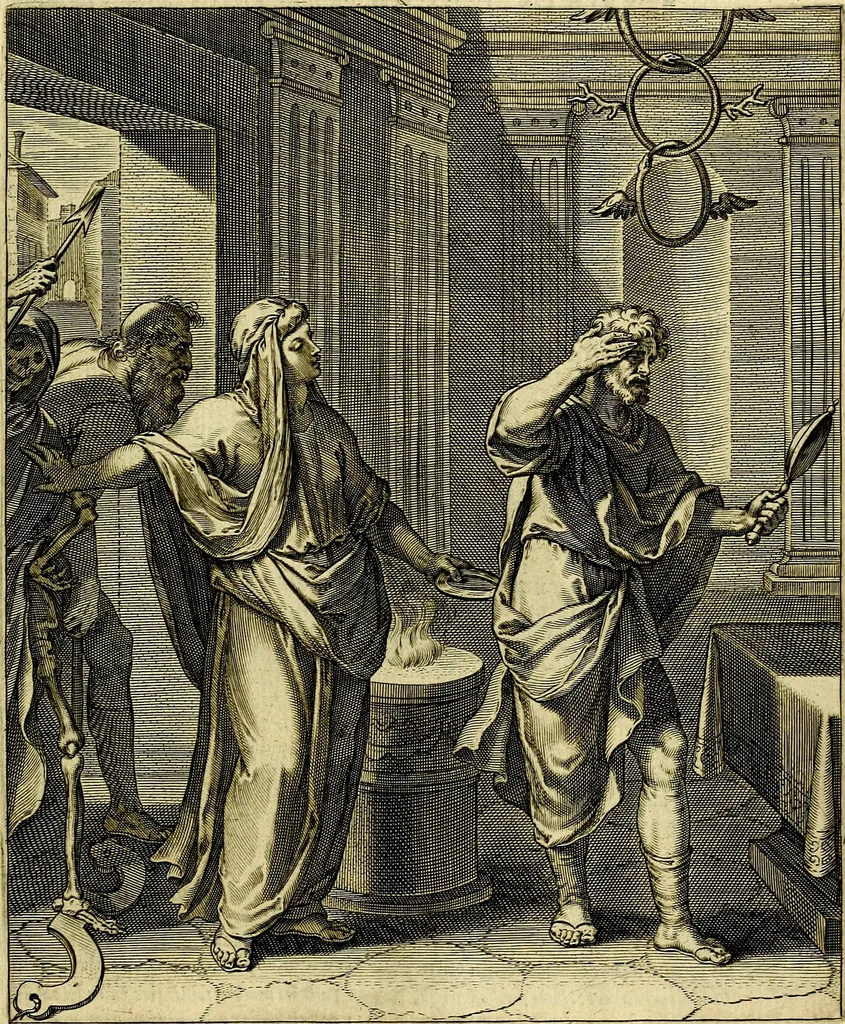 An illustration from Quinti Horatii Flacci emblemata imaginibus in æs incis, notisq́; illustrata, 1612, leaf 198