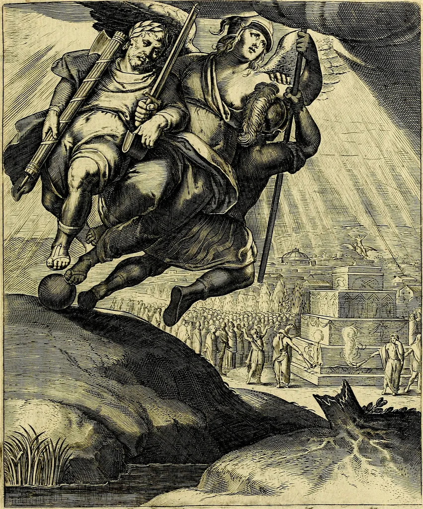 An illustration from Quinti Horatii Flacci emblemata imaginibus in æs incis, notisq́; illustrata, 1612, leaf 20