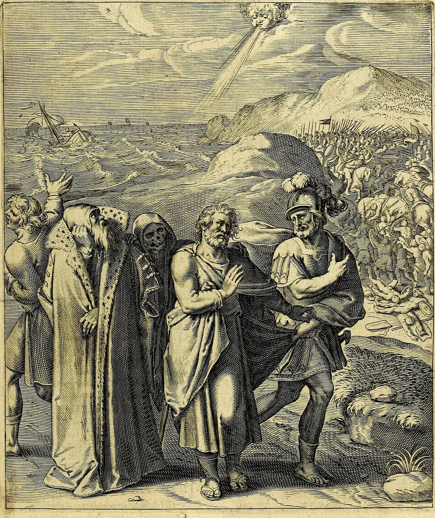 An illustration from Quinti Horatii Flacci emblemata imaginibus in æs incis, notisq́; illustrata, 1612, leaf 206