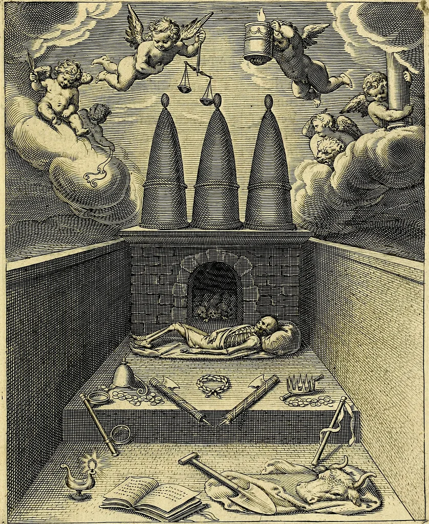 An illustration from Quinti Horatii Flacci emblemata imaginibus in æs incis, notisq́; illustrata, 1612, leaf 218
