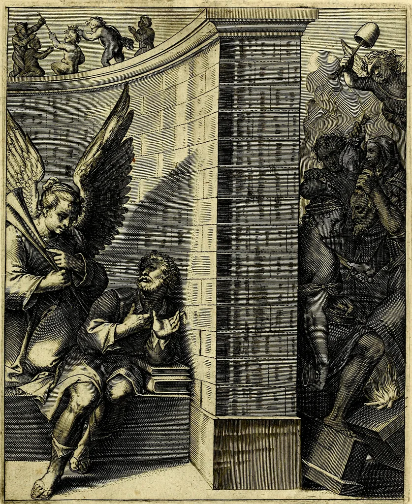 An illustration from Quinti Horatii Flacci emblemata imaginibus in æs incis, notisq́; illustrata, 1612, leaf 64