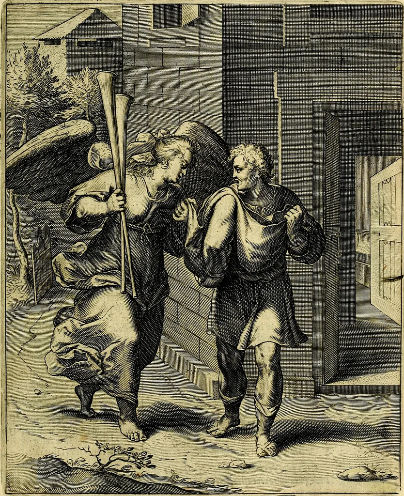 An illustration from Quinti Horatii Flacci emblemata imaginibus in æs incis, notisq́; illustrata, 1612, leaf 66