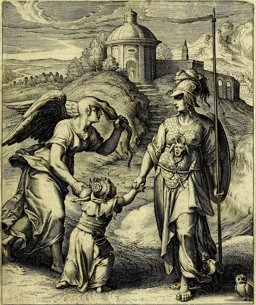 An illustration from Quinti Horatii Flacci emblemata imaginibus in æs incis, notisq́; illustrata, 1612, leaf 72
