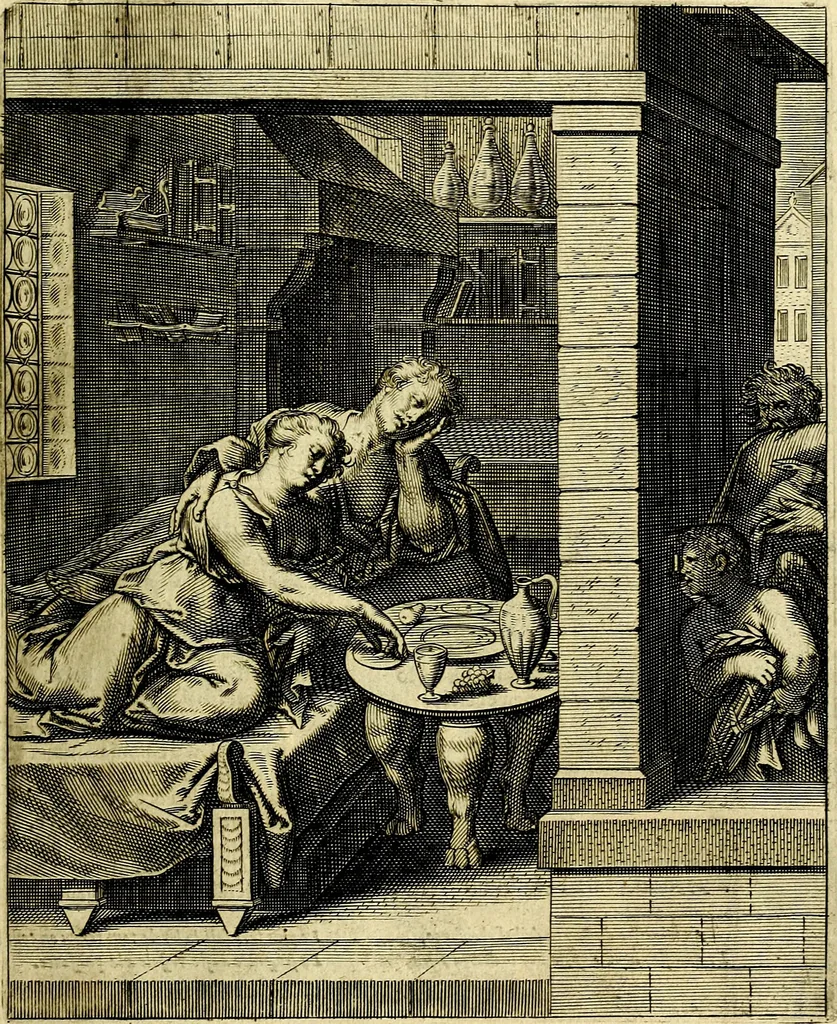 An illustration from Quinti Horatii Flacci emblemata imaginibus in æs incis, notisq́; illustrata, 1612, leaf 82