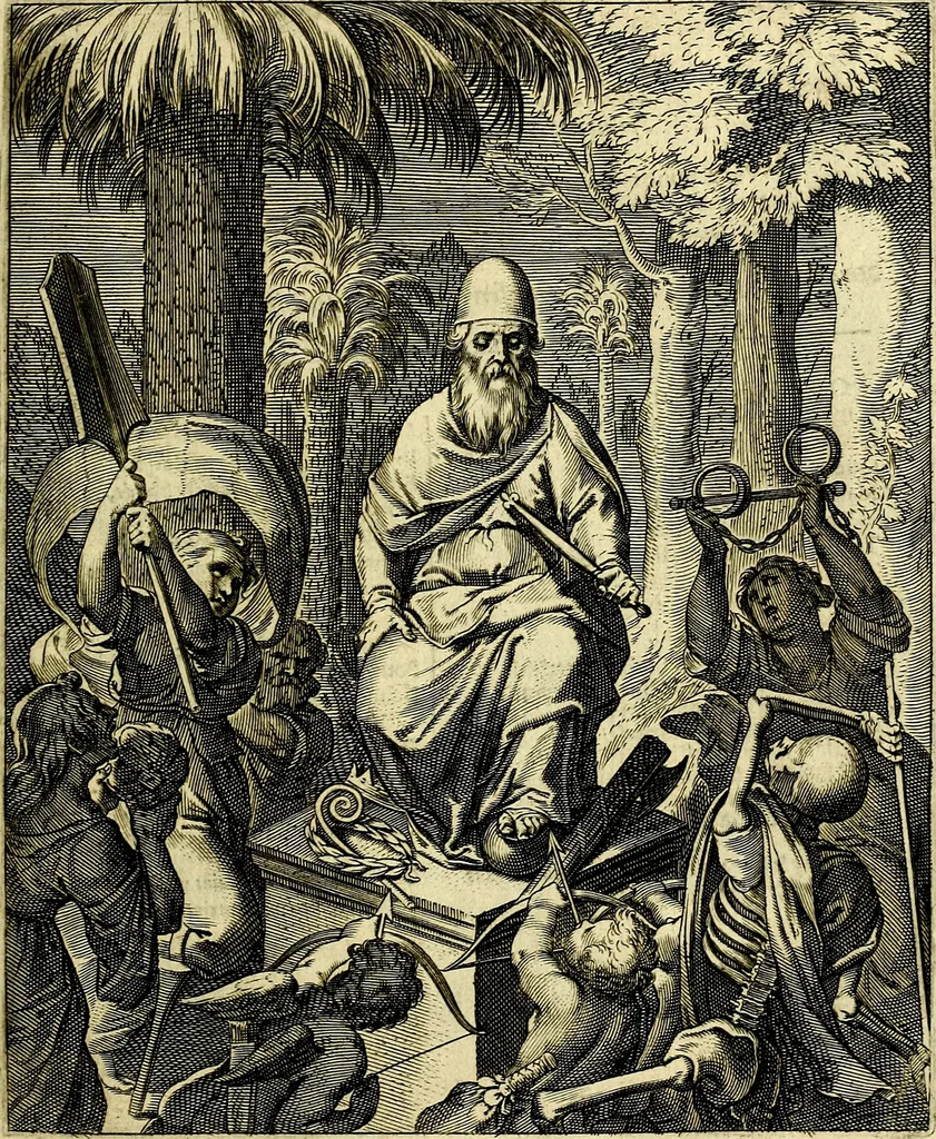 An illustration from Quinti Horatii Flacci emblemata imaginibus in æs incis, notisq́; illustrata, 1612, leaf 88