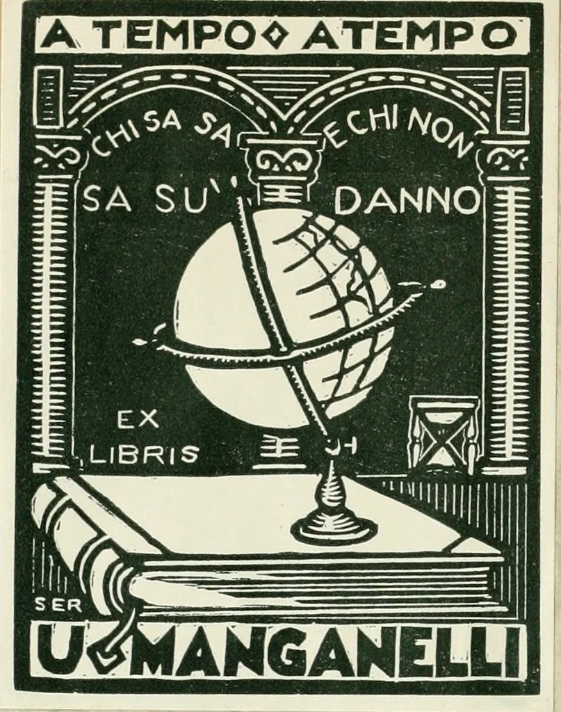 An illustration from Quinti Horatij Flacci Emblemata : imaginibus in aes incisis, notis[que] illustrata, 1612, leaf 1