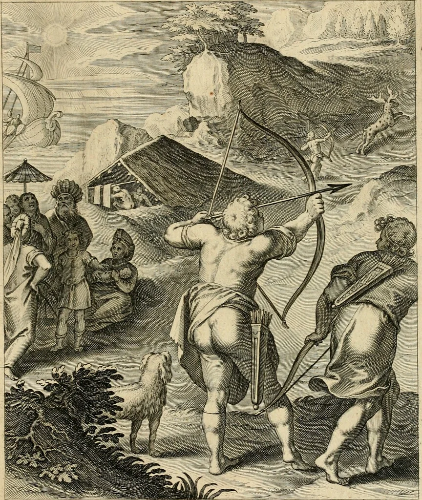 An illustration from Quinti Horatij Flacci Emblemata : imaginibus in aes incisis, notis[que] illustrata, 1612, leaf 110