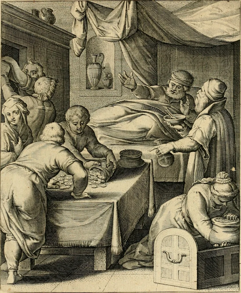 An illustration from Quinti Horatij Flacci Emblemata : imaginibus in aes incisis, notis[que] illustrata, 1612, leaf 118