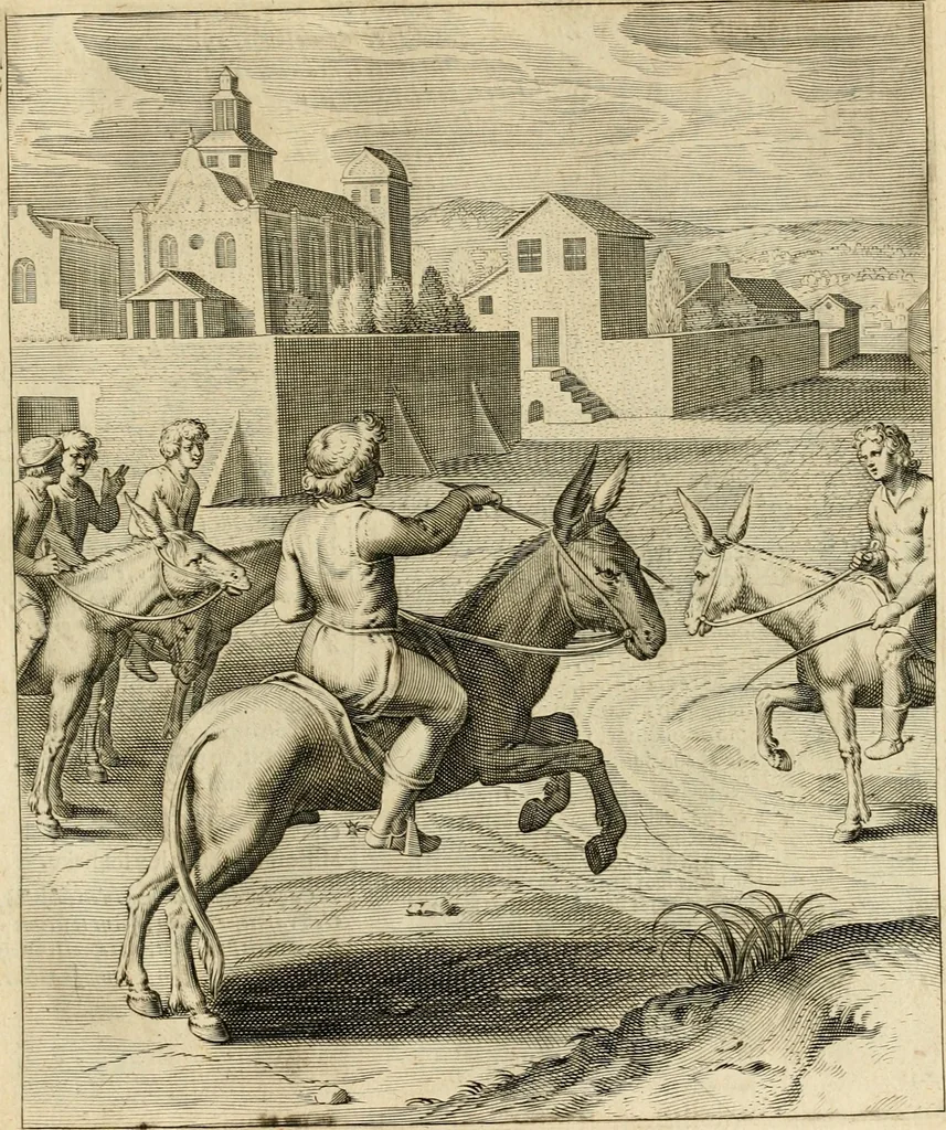 An illustration from Quinti Horatij Flacci Emblemata : imaginibus in aes incisis, notis[que] illustrata, 1612, leaf 120