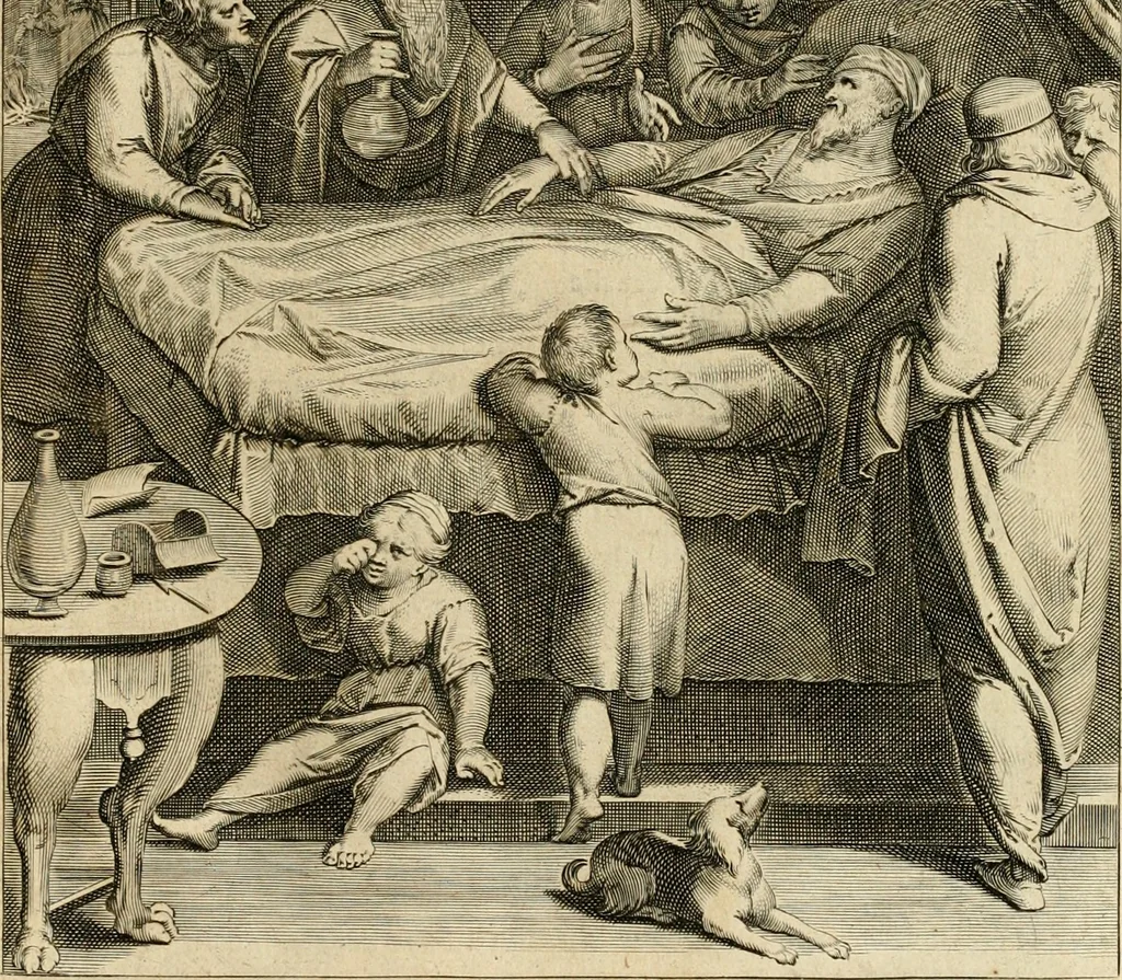 An illustration from Quinti Horatij Flacci Emblemata : imaginibus in aes incisis, notis[que] illustrata, 1612, leaf 122