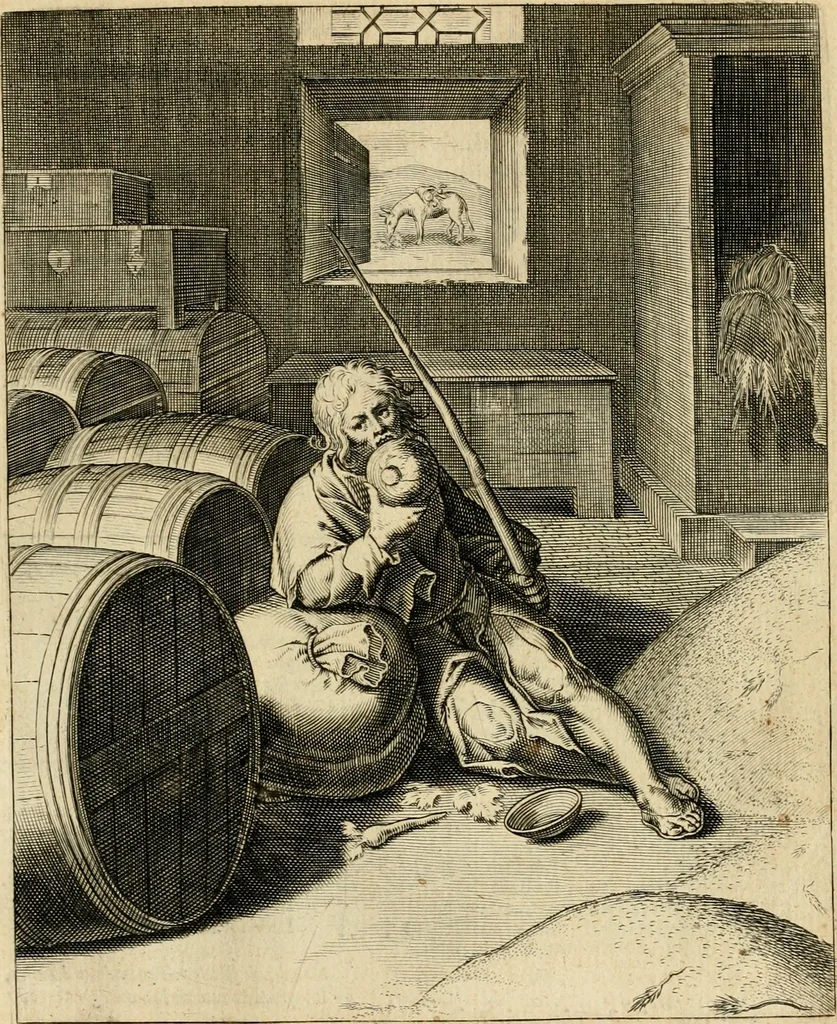 An illustration from Quinti Horatij Flacci Emblemata : imaginibus in aes incisis, notis[que] illustrata, 1612, leaf 134