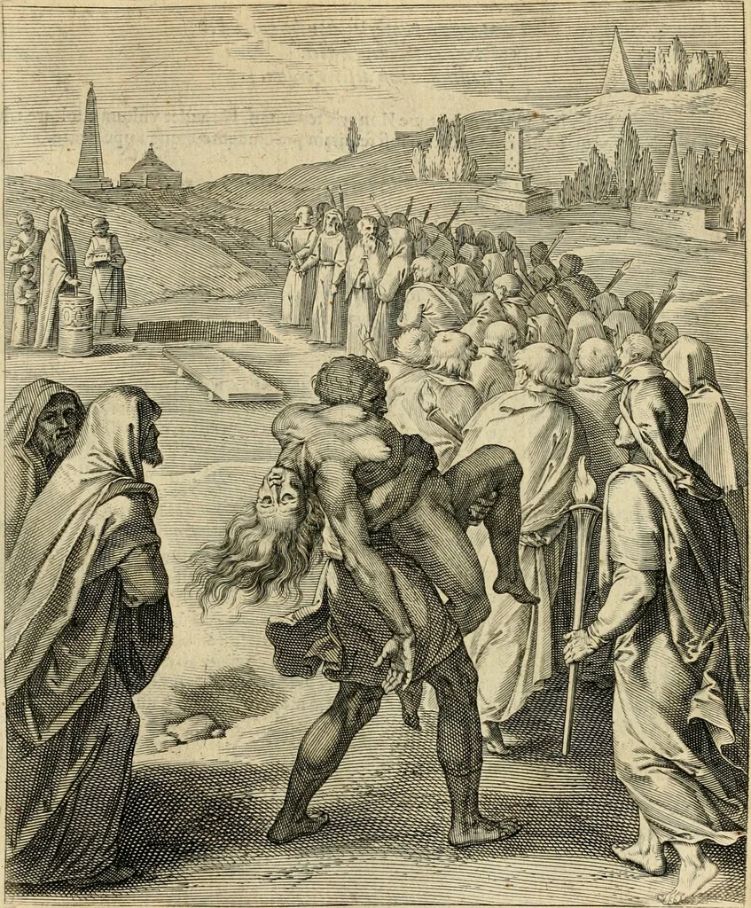 An illustration from Quinti Horatij Flacci Emblemata : imaginibus in aes incisis, notis[que] illustrata, 1612, leaf 136