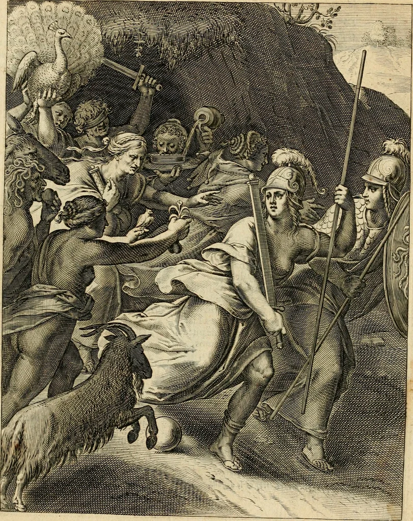 An illustration from Quinti Horatij Flacci Emblemata : imaginibus in aes incisis, notis[que] illustrata, 1612, leaf 20