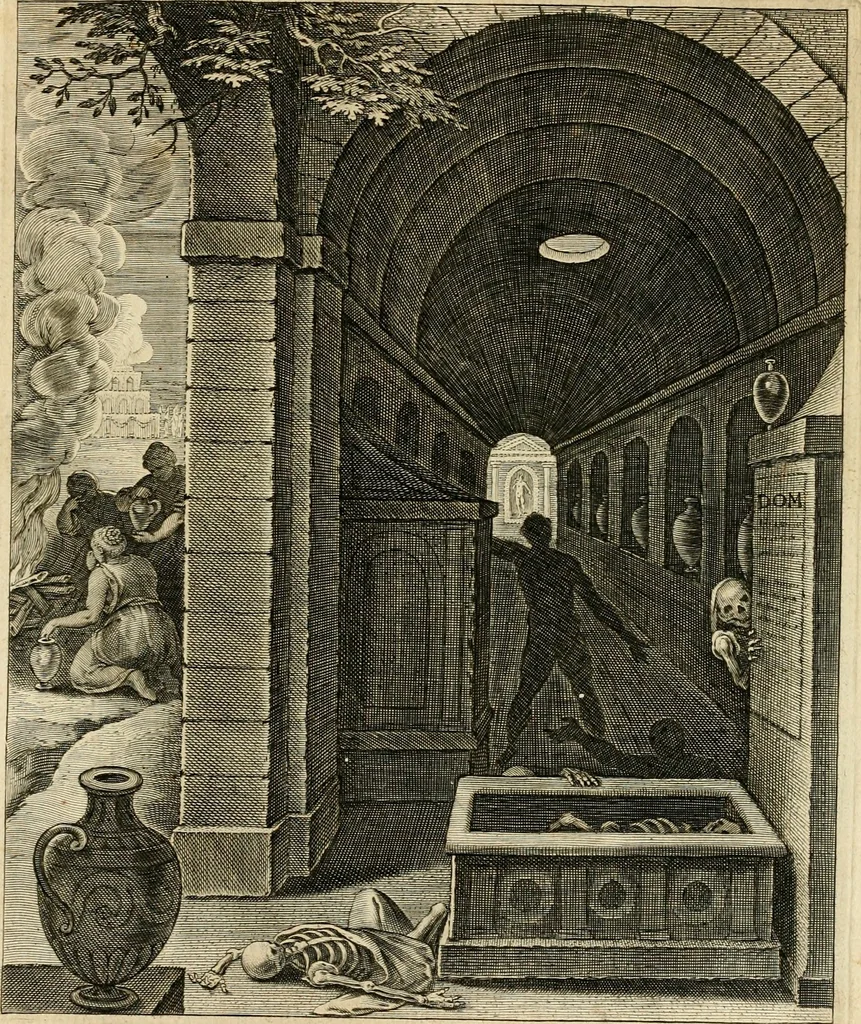 An illustration from Quinti Horatij Flacci Emblemata : imaginibus in aes incisis, notis[que] illustrata, 1612, leaf 212