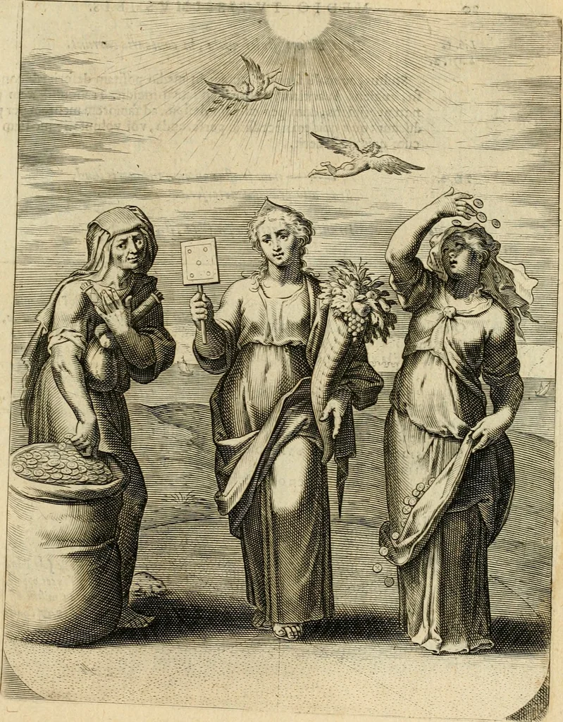 An illustration from Quinti Horatij Flacci Emblemata : imaginibus in aes incisis, notis[que] illustrata, 1612, leaf 22