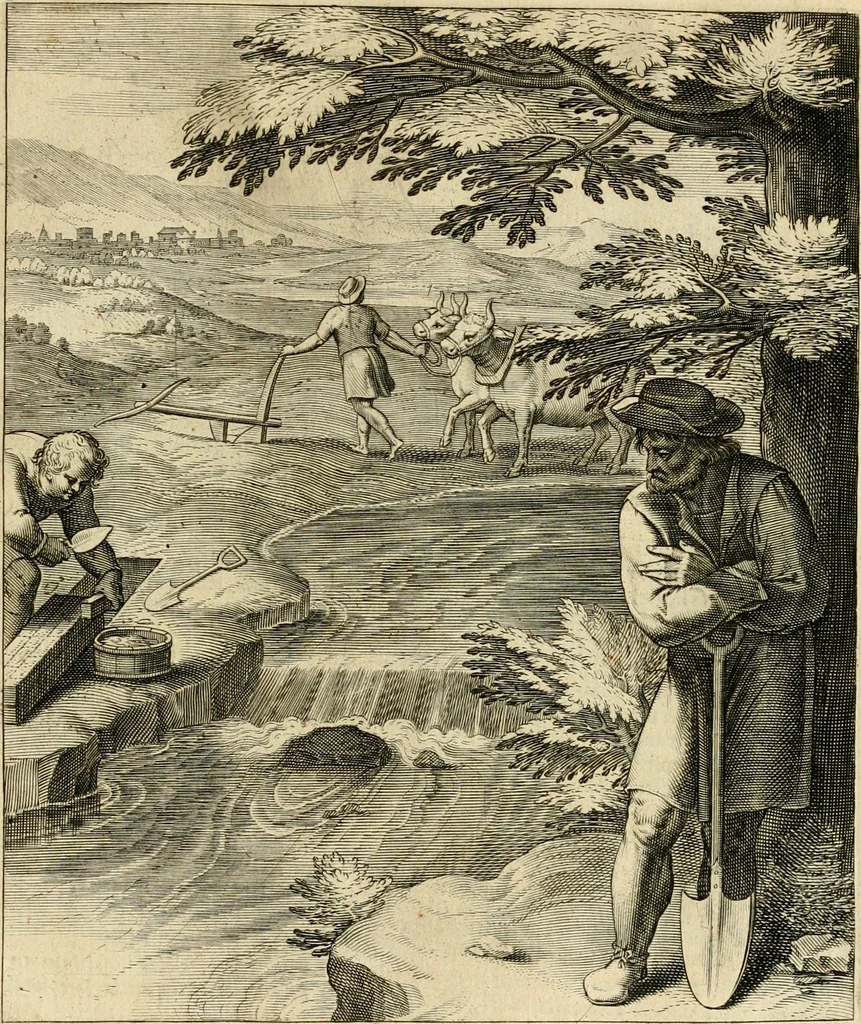 An illustration from Quinti Horatij Flacci Emblemata : imaginibus in aes incisis, notis[que] illustrata, 1612, leaf 38