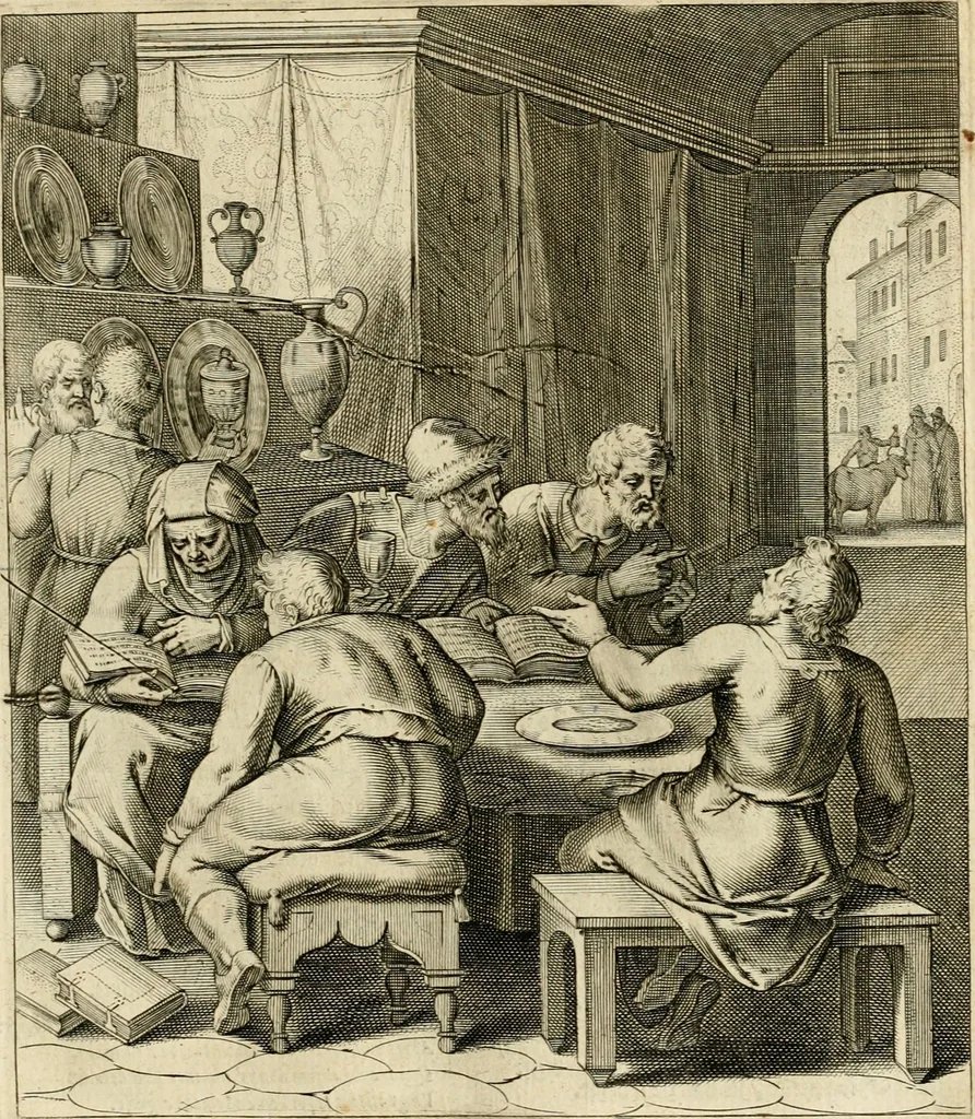 An illustration from Quinti Horatij Flacci Emblemata : imaginibus in aes incisis, notis[que] illustrata, 1612, leaf 68