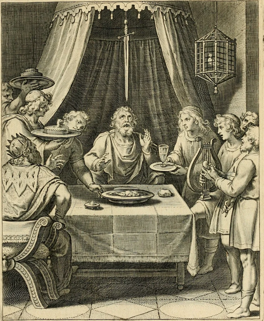 An illustration from Quinti Horatij Flacci Emblemata : imaginibus in aes incisis, notis[que] illustrata, 1612, leaf 78