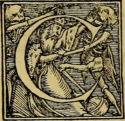 An illustration from Quinti Sereni Sammonici poetae De re medica siue morborum curationibus liber tum elegans tum humanae saluti perquàm utilis, & diligenter emendatus : item Gabrielis Humelbergii ... in Q. Sereni librum medicinalem, commentarij, 1540, leaf 17