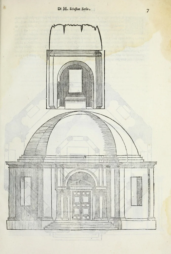 An illustration from Quinto libro d'architettura, 1551, leaf 15