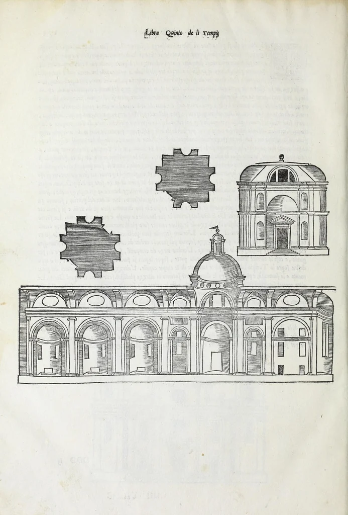 An illustration from Quinto libro d'architettura, 1551, leaf 32