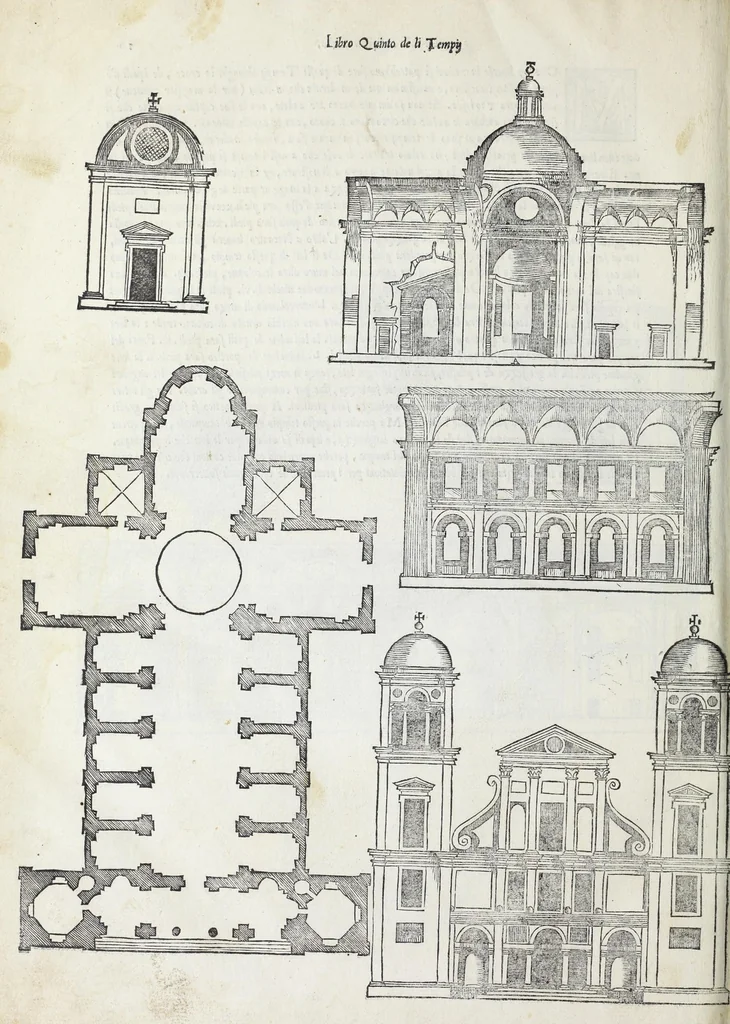 An illustration from Quinto libro d'architettura, 1551, leaf 34