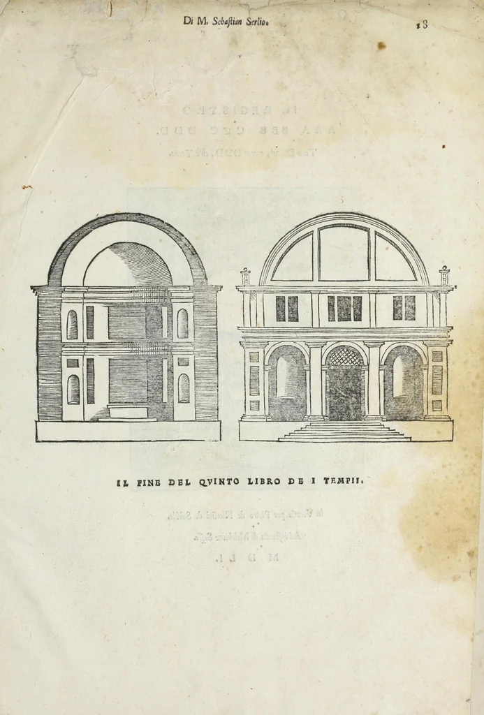 An illustration from Quinto libro d'architettura, 1551, leaf 37