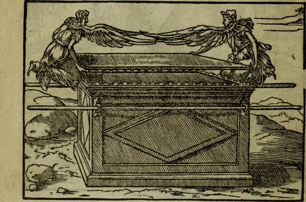 An illustration from Qvadrins historiqves de la Bible, 1558, leaf 141