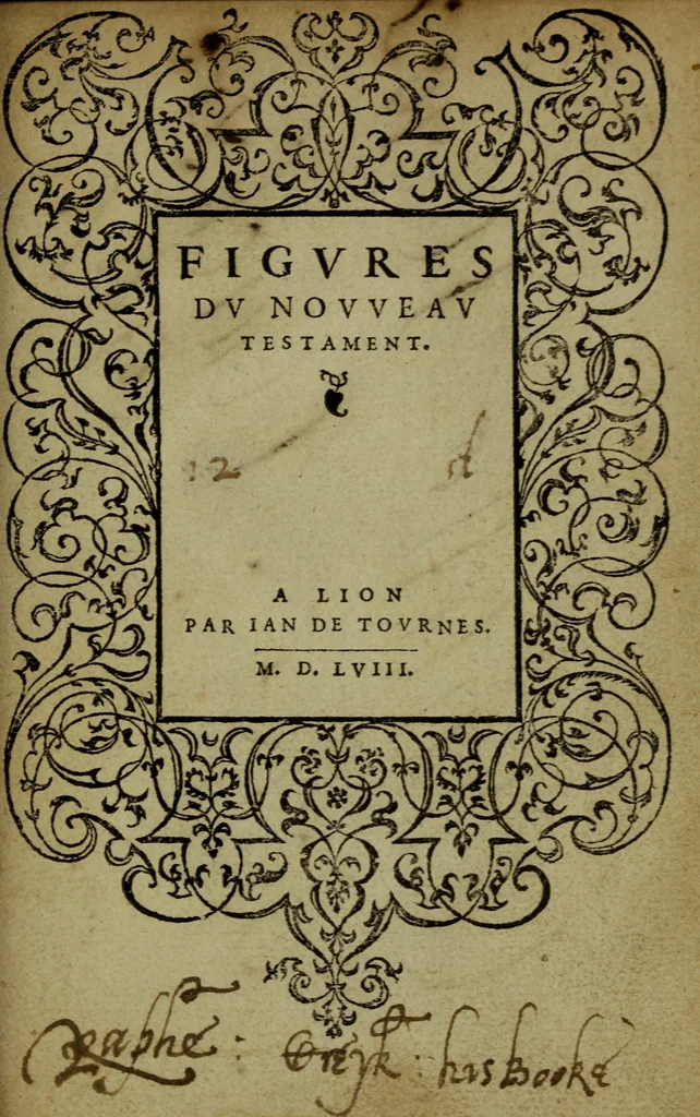 An illustration from Qvadrins historiqves de la Bible, 1558, leaf 206