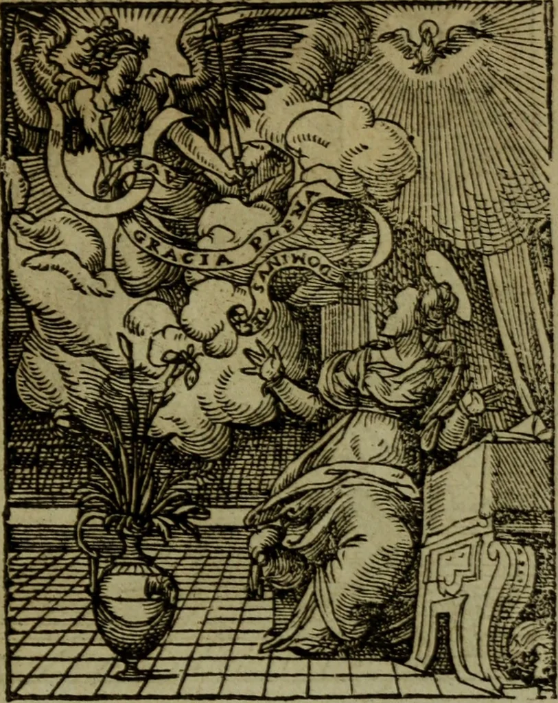 An illustration from Qvadrins historiqves de la Bible, 1558, leaf 216