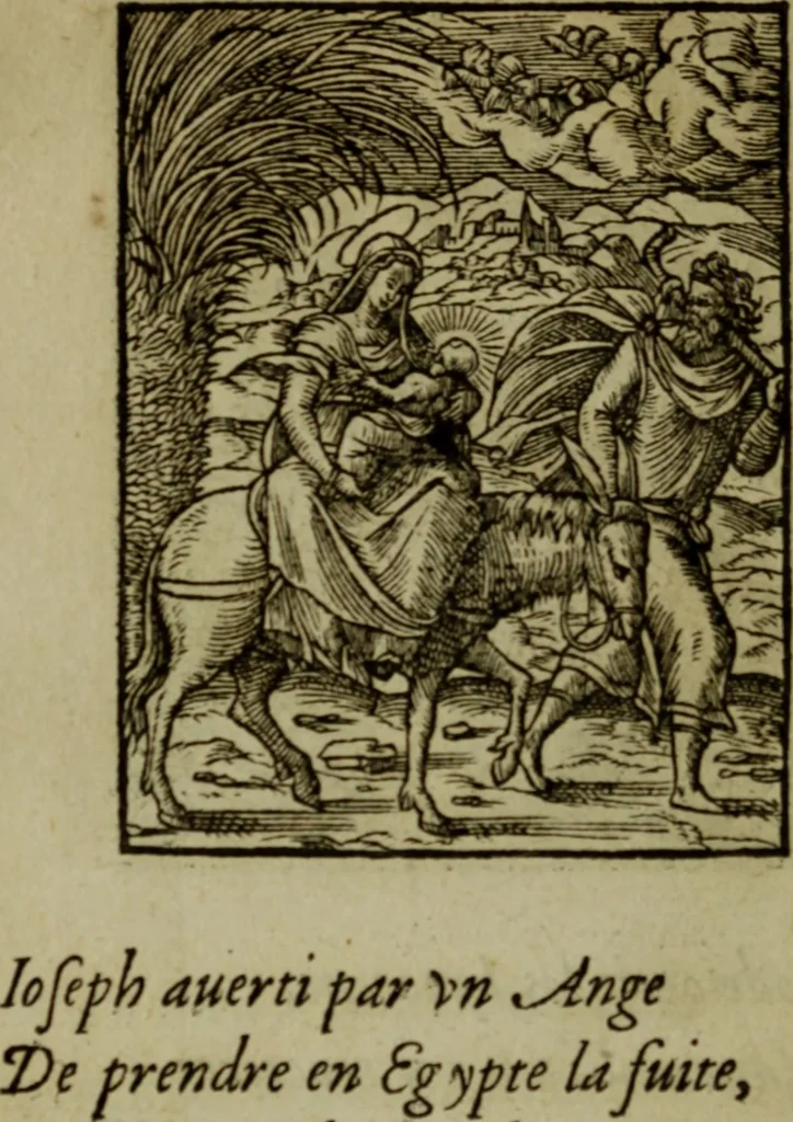 An illustration from Qvadrins historiqves de la Bible, 1558, leaf 223