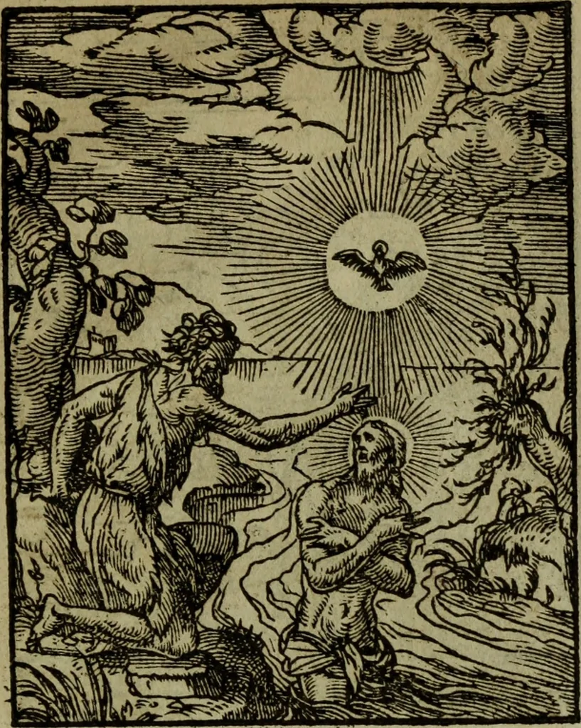 An illustration from Qvadrins historiqves de la Bible, 1558, leaf 224