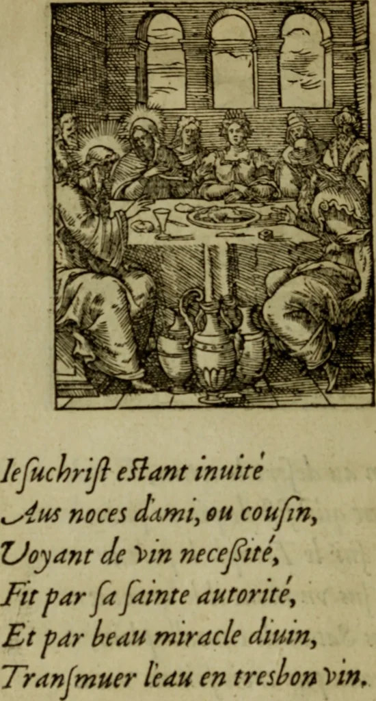 An illustration from Qvadrins historiqves de la Bible, 1558, leaf 227