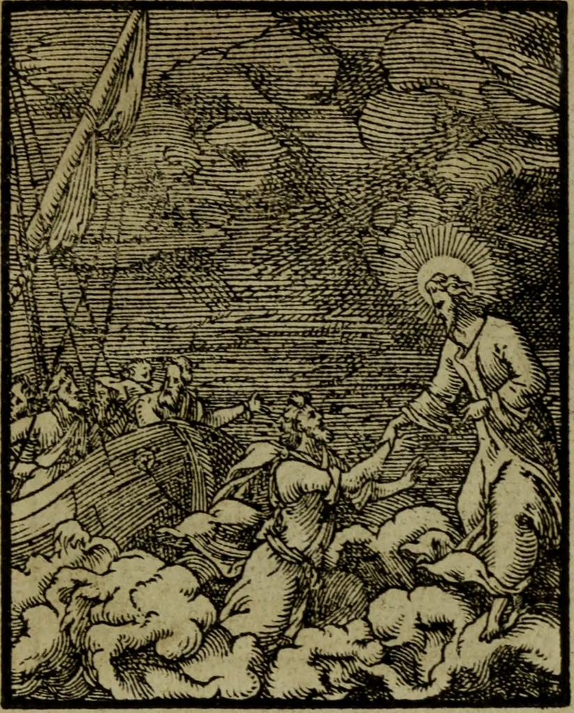 An illustration from Qvadrins historiqves de la Bible, 1558, leaf 238