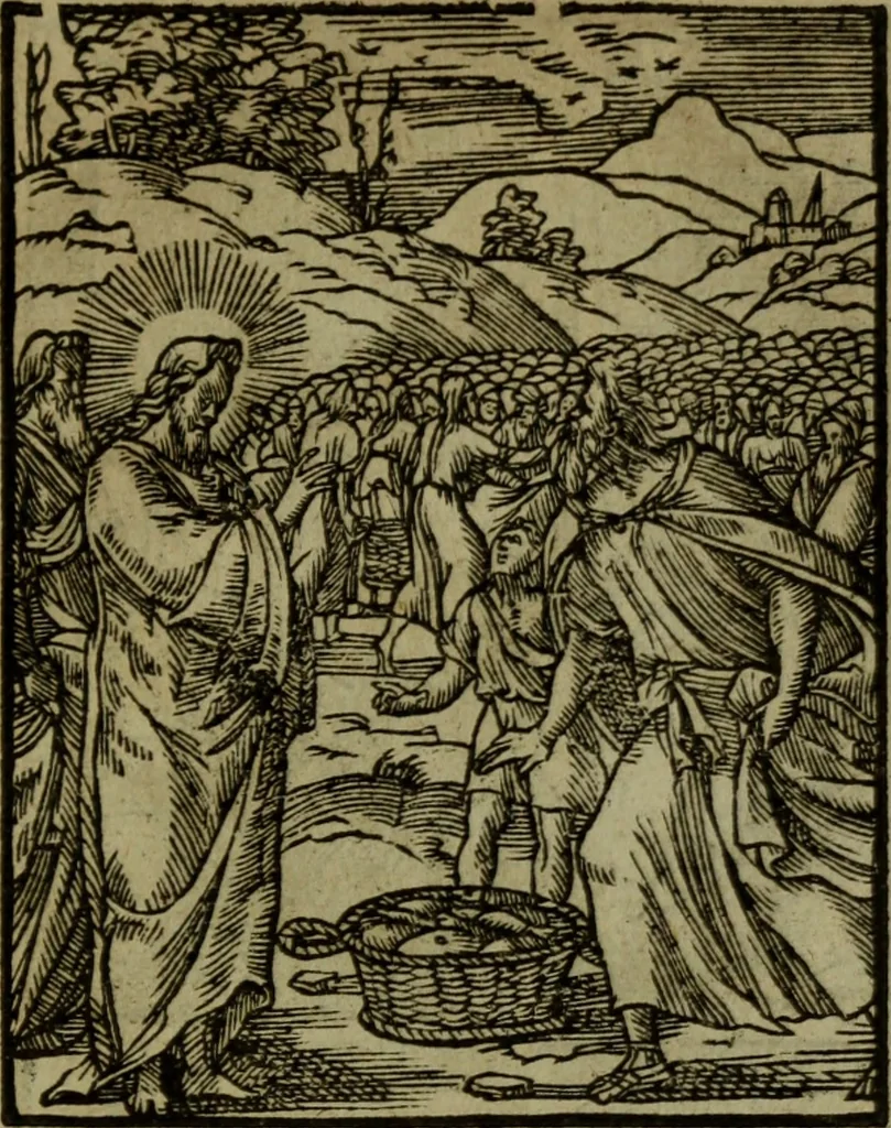 An illustration from Qvadrins historiqves de la Bible, 1558, leaf 240