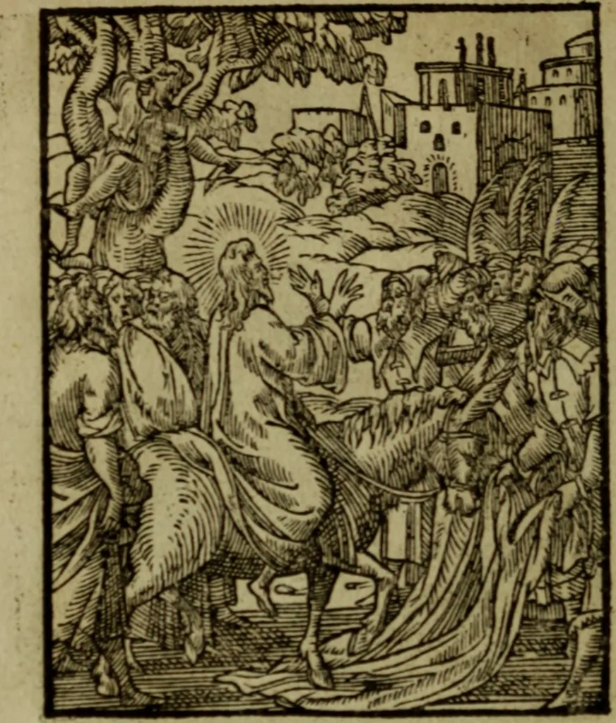 An illustration from Qvadrins historiqves de la Bible, 1558, leaf 249