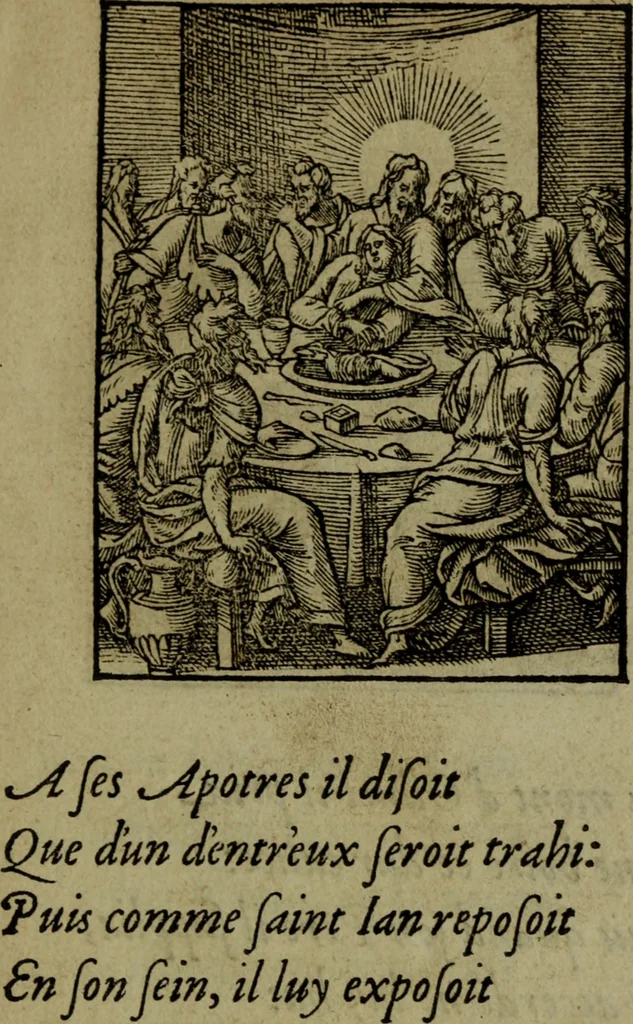 An illustration from Qvadrins historiqves de la Bible, 1558, leaf 254