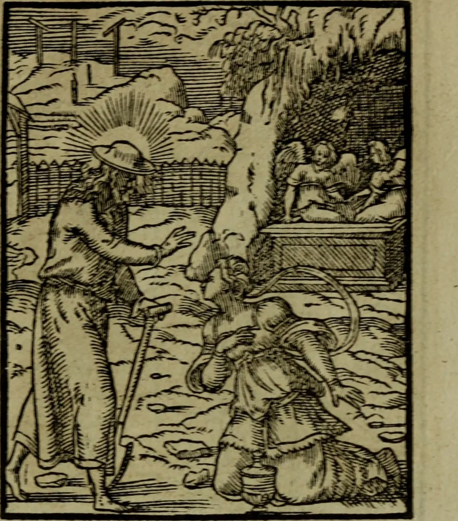 An illustration from Qvadrins historiqves de la Bible, 1558, leaf 266