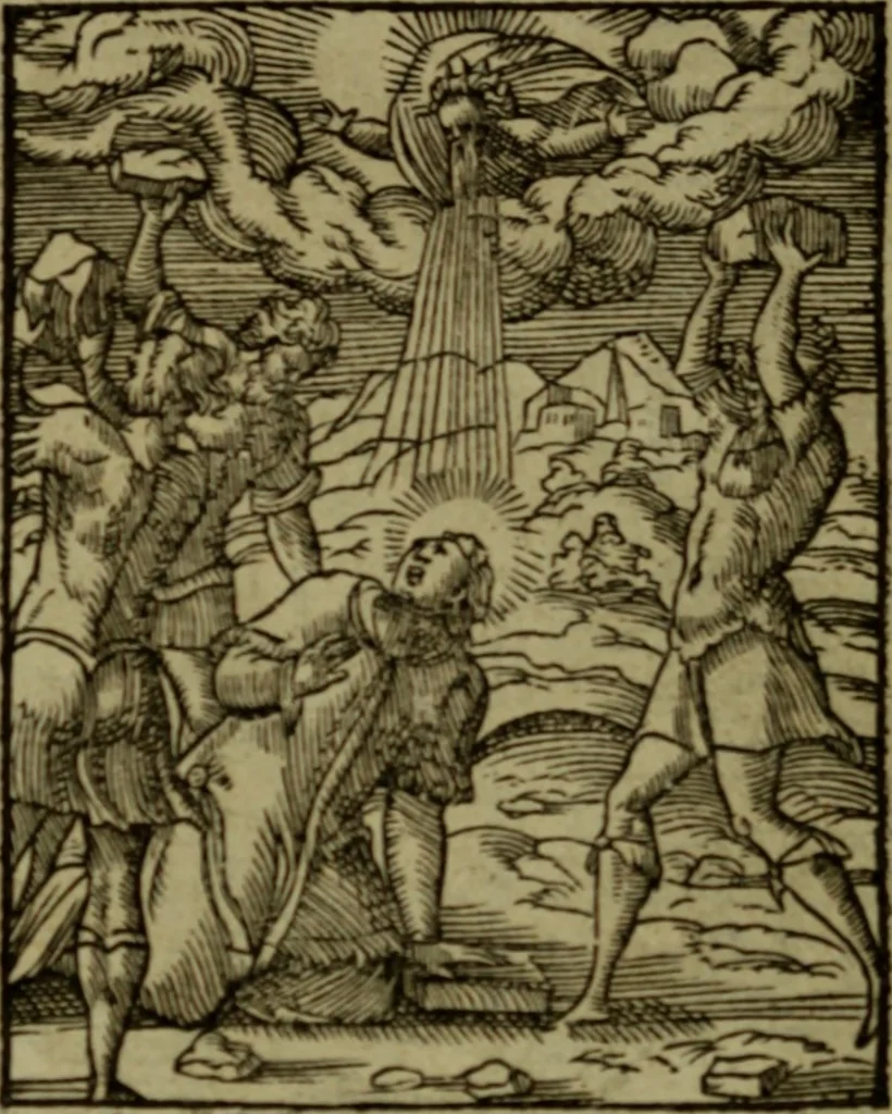An illustration from Qvadrins historiqves de la Bible, 1558, leaf 271