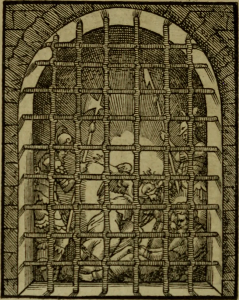 An illustration from Qvadrins historiqves de la Bible, 1558, leaf 275