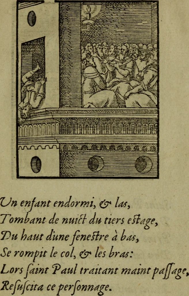 An illustration from Qvadrins historiqves de la Bible, 1558, leaf 278