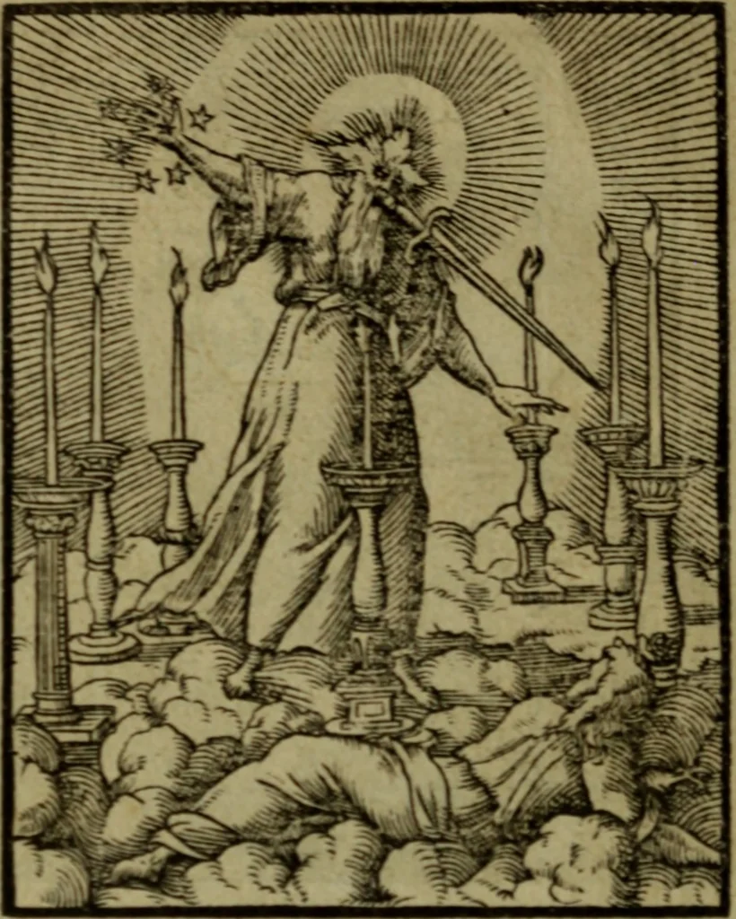 An illustration from Qvadrins historiqves de la Bible, 1558, leaf 281
