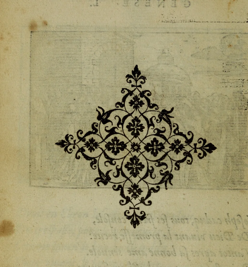 An illustration from Qvadrins historiqves de la Bible, 1558, leaf 77