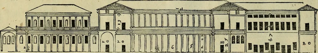 An illustration from I qvattro libri dell'architettvra di Andrea Palladio : ne' quali, dopo un breue trattato de' cinque ordini, & di quelli auertimenti, che sono piu necessarij nel fabricare;, 1570, leaf 105