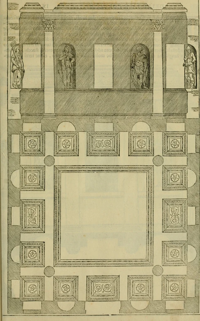 An illustration from I qvattro libri dell'architettvra di Andrea Palladio : ne' quali, dopo un breue trattato de' cinque ordini, & di quelli auertimenti, che sono piu necessarij nel fabricare;, 1570, leaf 108
