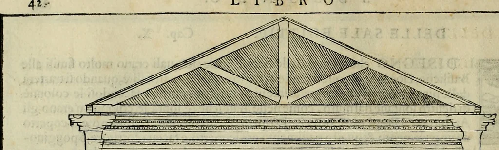 An illustration from I qvattro libri dell'architettvra di Andrea Palladio : ne' quali, dopo un breue trattato de' cinque ordini, & di quelli auertimenti, che sono piu necessarij nel fabricare;, 1570, leaf 113