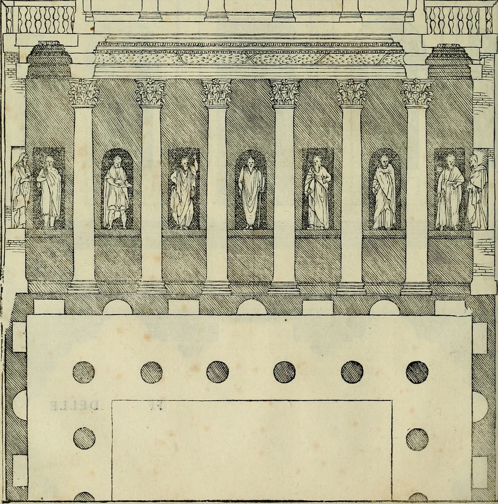 An illustration from I qvattro libri dell'architettvra di Andrea Palladio : ne' quali, dopo un breue trattato de' cinque ordini, & di quelli auertimenti, che sono piu necessarij nel fabricare;, 1570, leaf 113